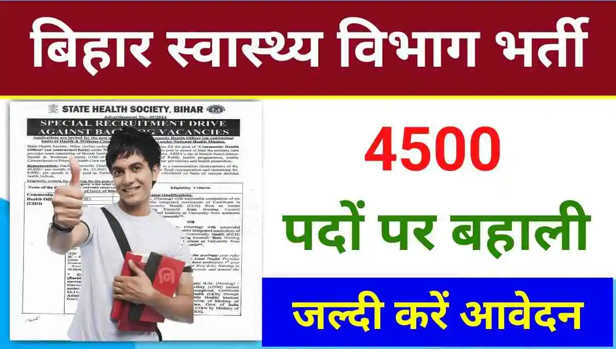 Bihar CHO Vacancy 2024