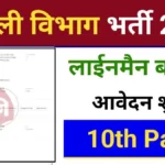 Bijali Vibhag Lineman Vacancy 2024