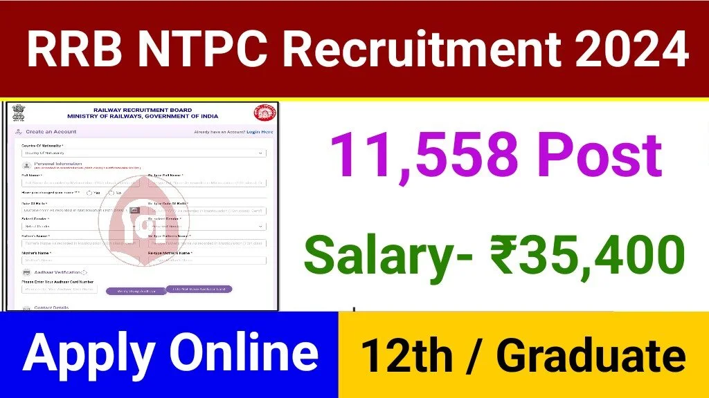 Railway NTPC Vacancy 2024