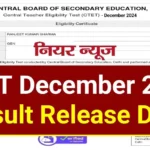 CTET December Result Release Date 2024
